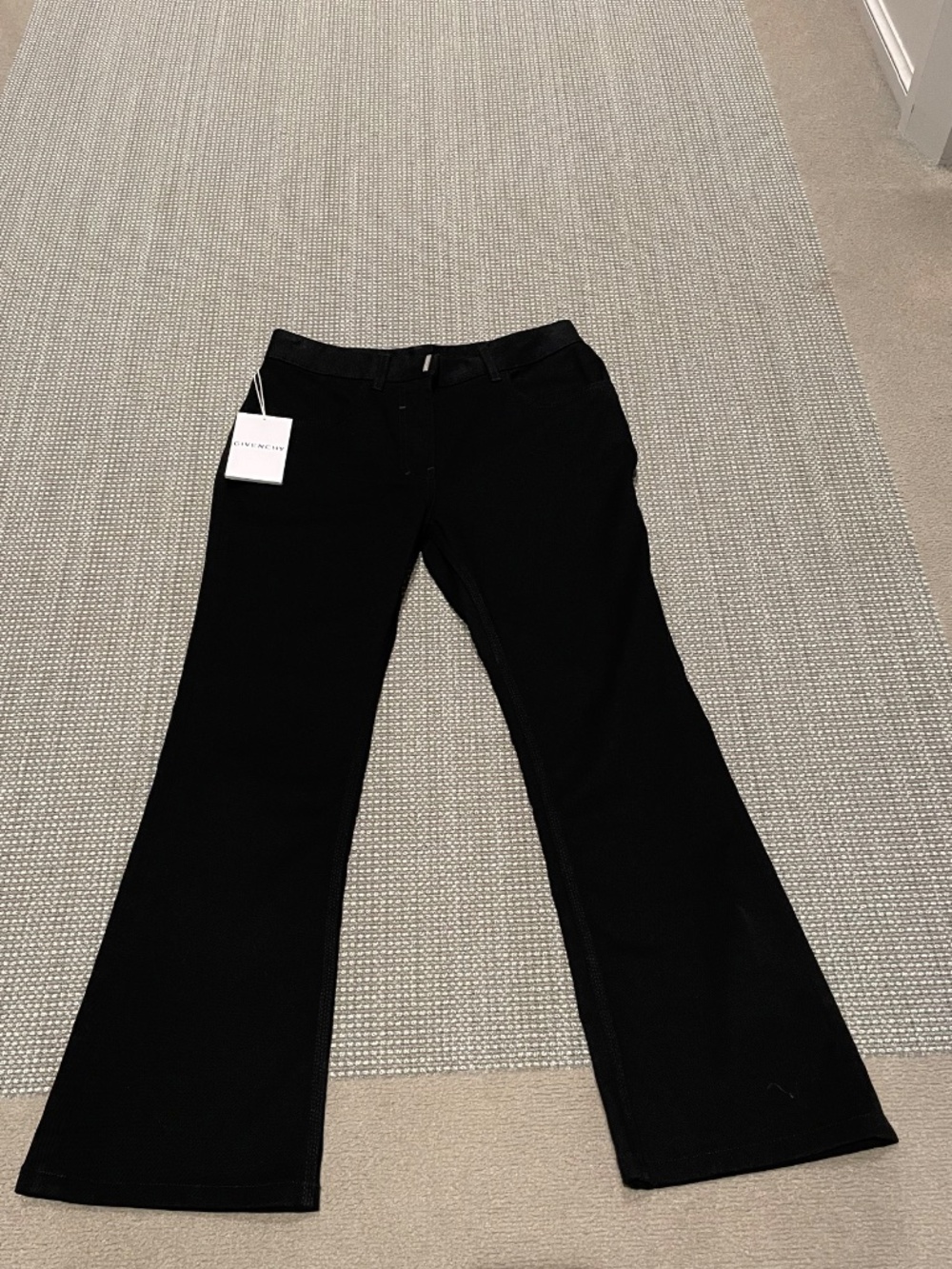 Givenchy Bootcut Jeans, Black, Size 26